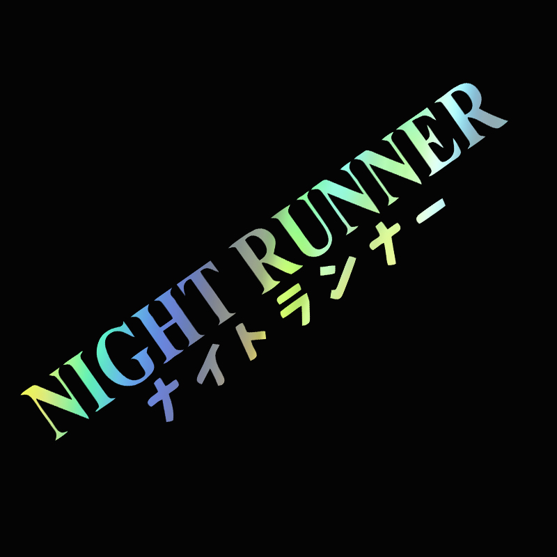 G004 20x4CM Car Sticker NIGHT  - Runners Gear review and price