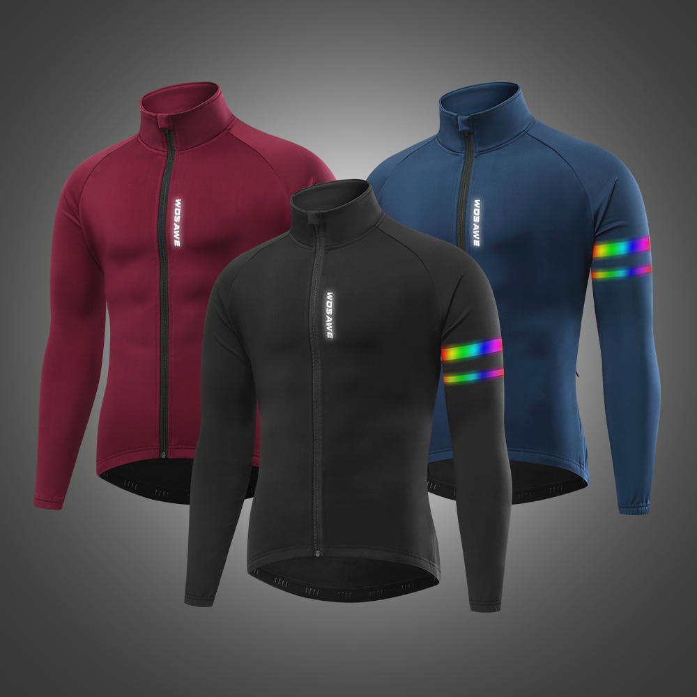 WOSAWE Men'sThermal Winter Cyc - Running Gear Jacket review and price